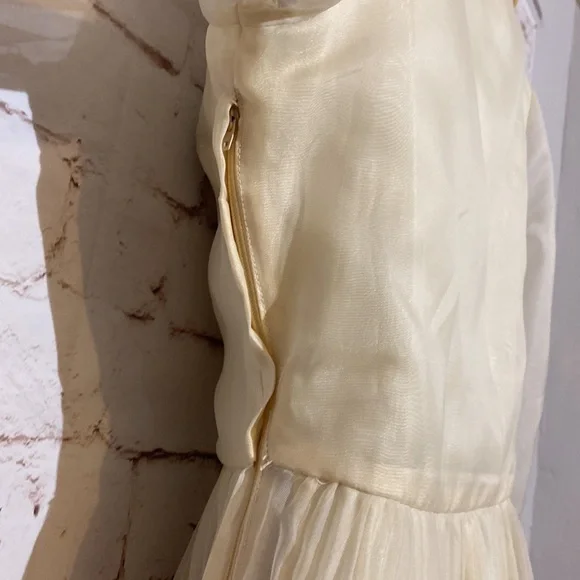 ✨VINTAGE✨ 1960’s Alden’s Organza Dress, Size S - Picture 8 of 9